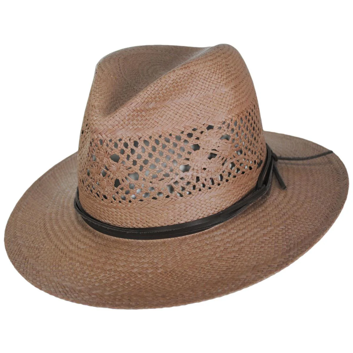 Trappe Panama Straw Fedora Hat