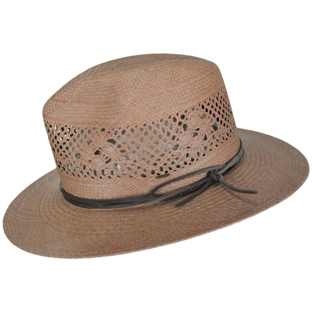 Trappe Panama Straw Fedora Hat - Image 3