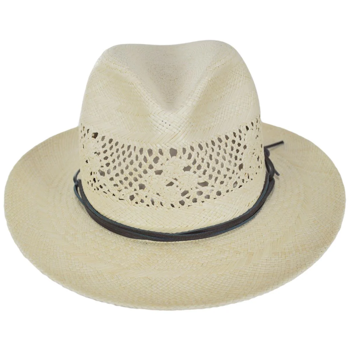 Trappe Panama Straw Fedora Hat - Image 6
