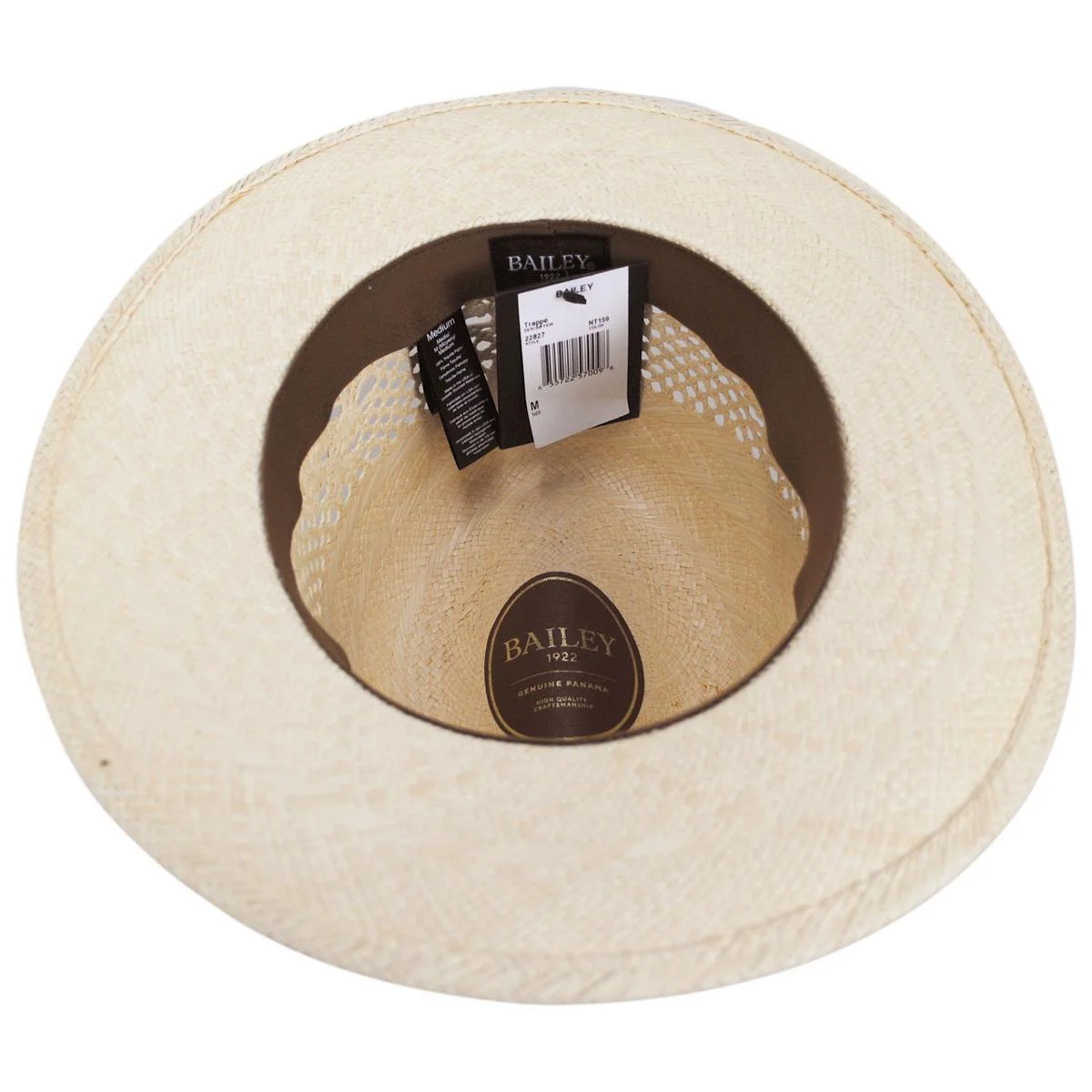 Trappe Panama Straw Fedora Hat - Image 8