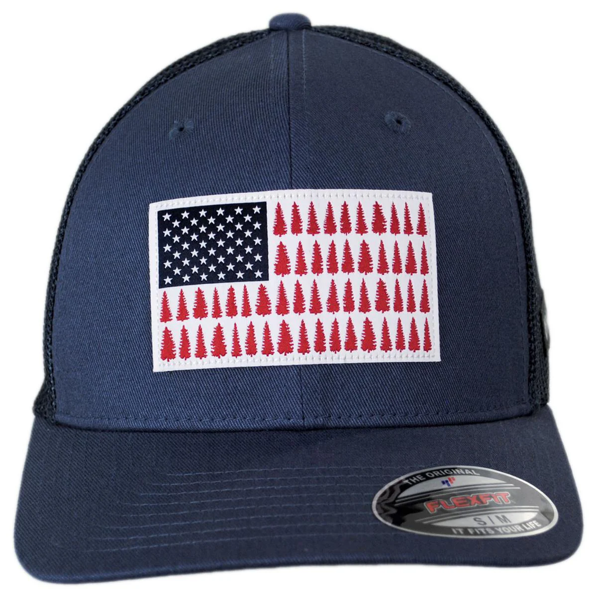 Tree Flag Mesh Flexfit Fitted Baseball Cap - Image 11