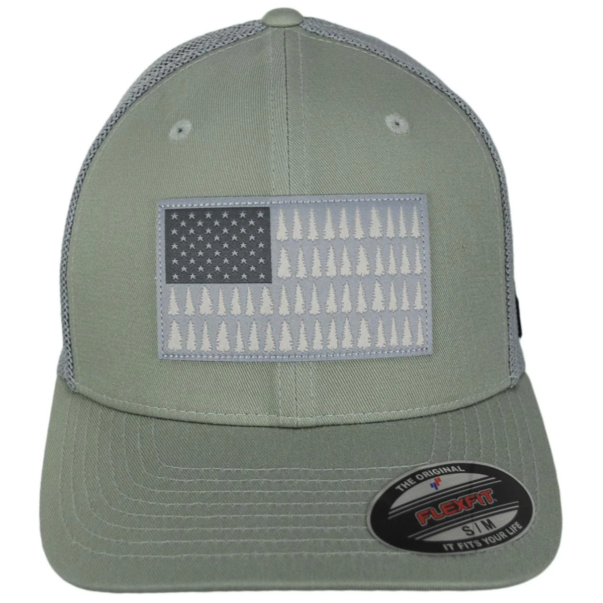 Tree Flag Mesh Flexfit Fitted Baseball Cap - Image 15