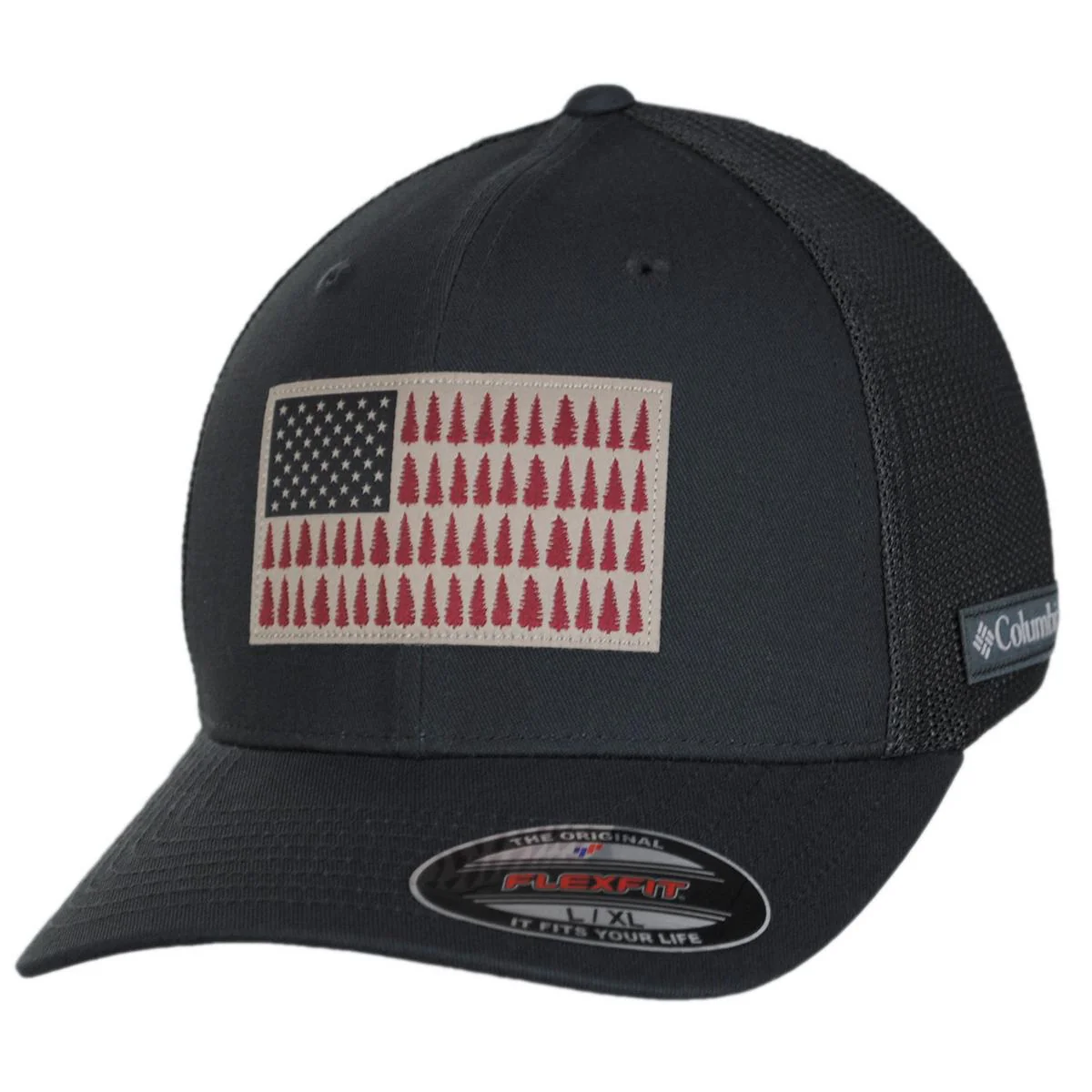 Tree Flag Mesh Flexfit Fitted Baseball Cap - Image 19