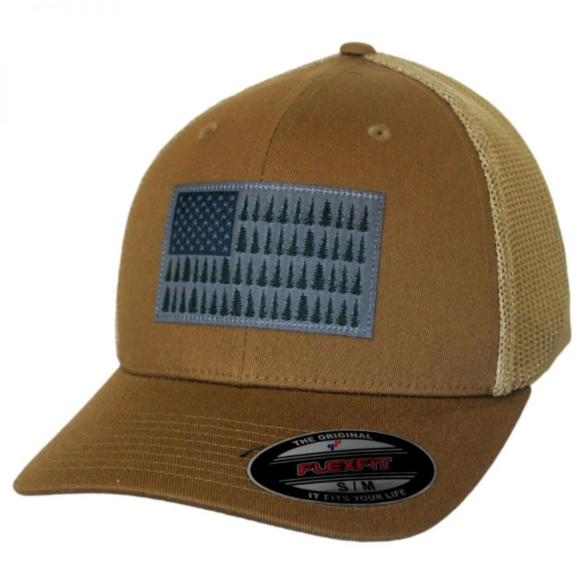Tree Flag Mesh Flexfit Fitted Baseball Cap - Image 5