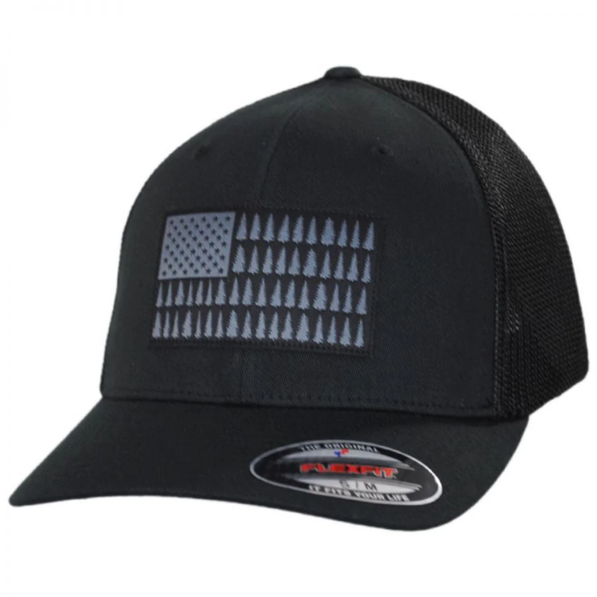 Tree Flag Mesh Flexfit Fitted Baseball Cap - Image 9