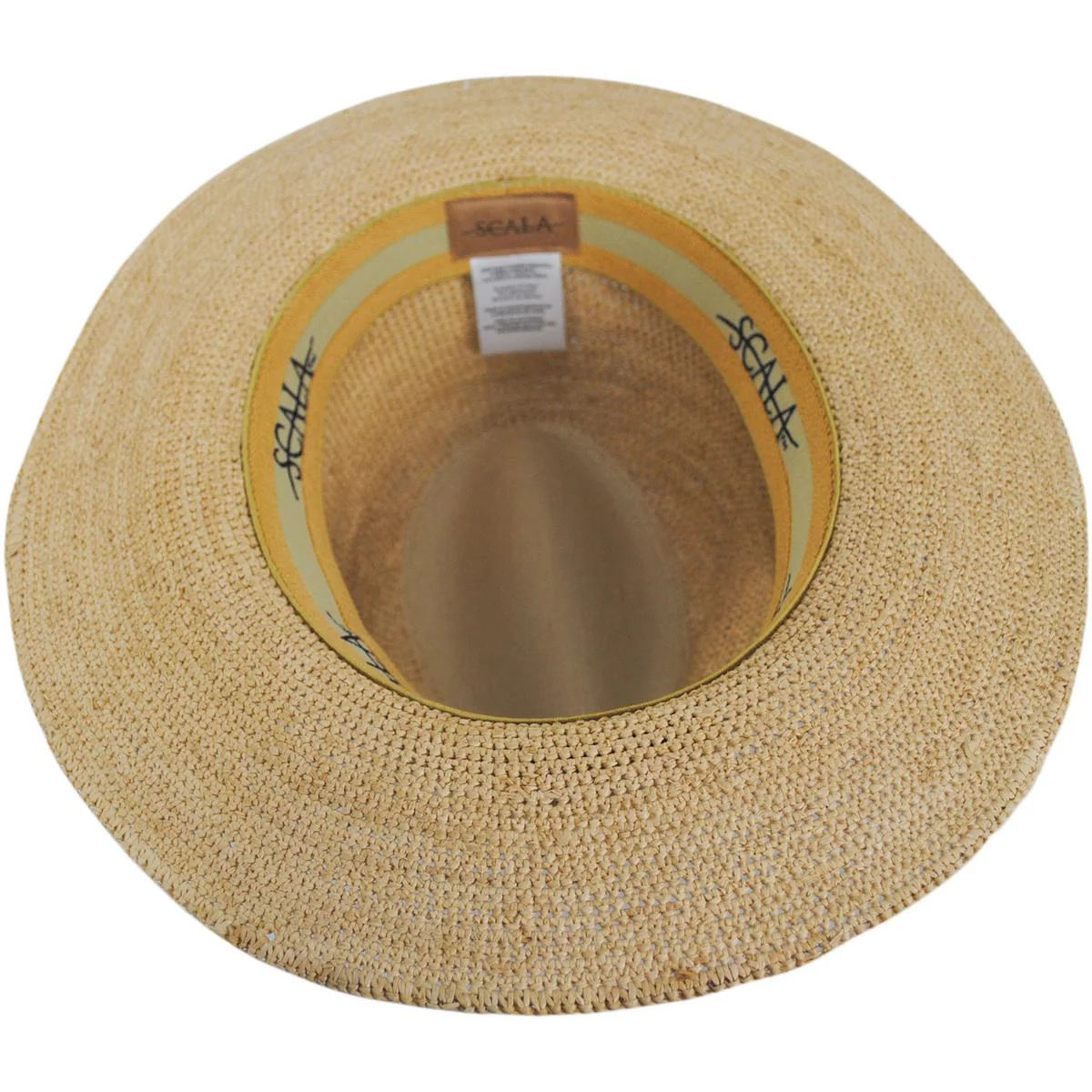Tulum Hand Crocheted Raffia Safari Fedora Hat - Image 4