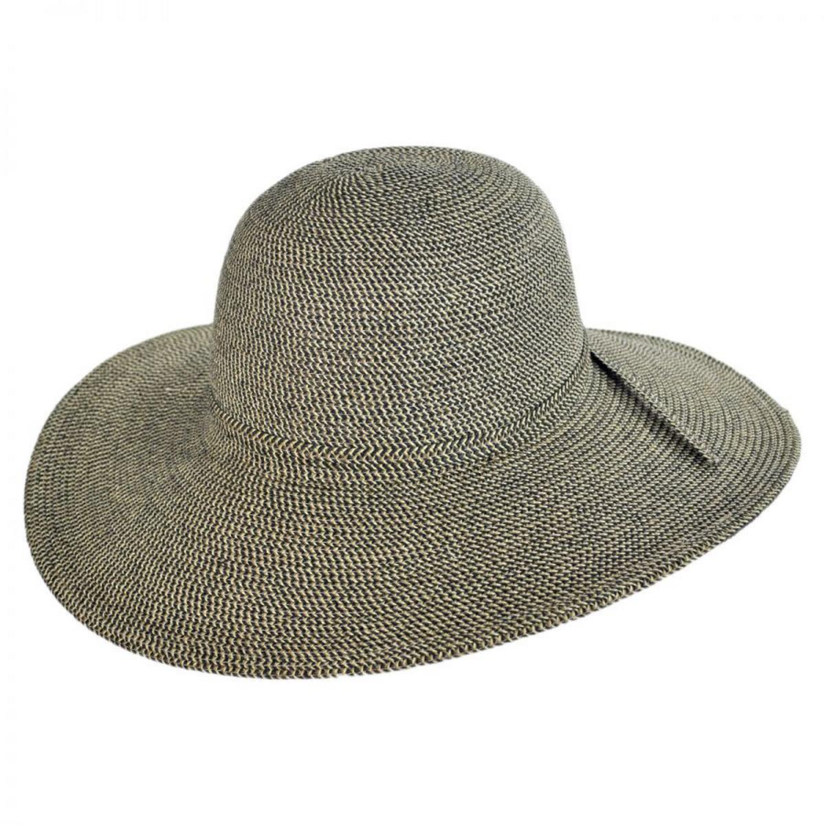 Tweed Toyo Straw Blend Floppy Sun Hat - Image 3