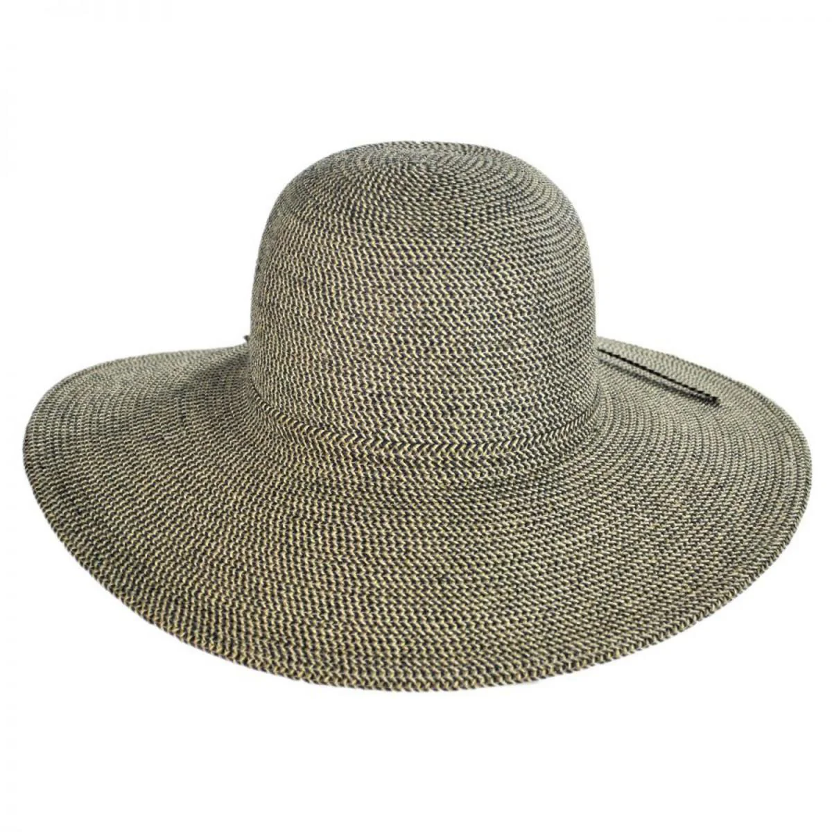Tweed Toyo Straw Blend Floppy Sun Hat - Image 4