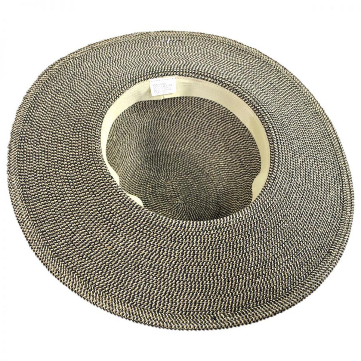 Tweed Toyo Straw Blend Floppy Sun Hat - Image 6