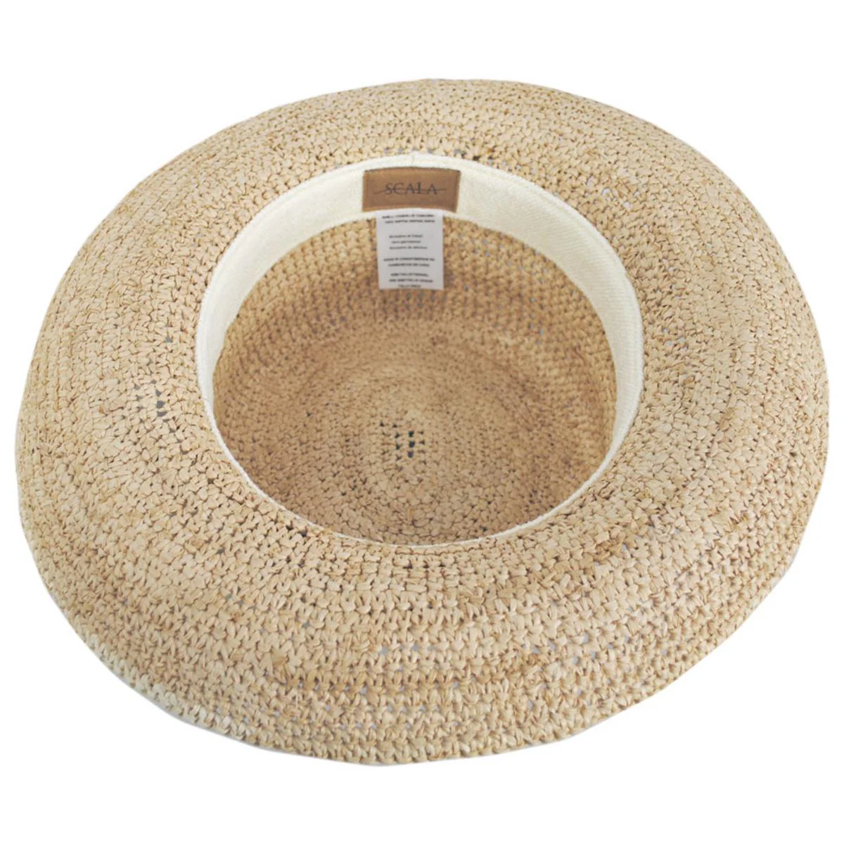 Twisted Raffia Straw Boater Hat - Image 4