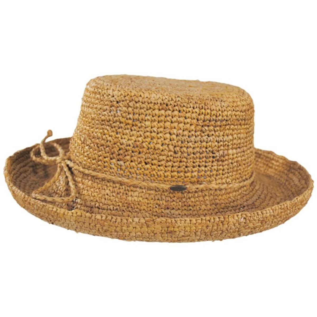 Twisted Raffia Straw Boater Hat - Image 6