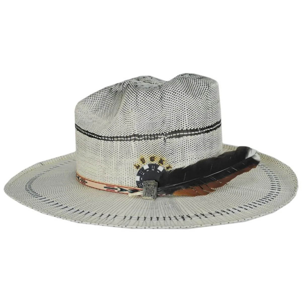V.C. Flush Bangora Straw Fedora Hat - Image 3