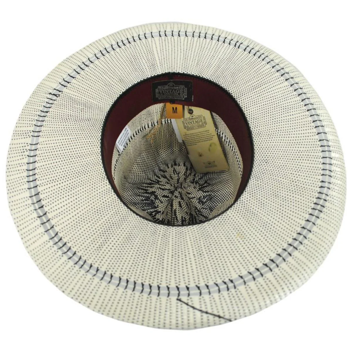V.C. Flush Bangora Straw Fedora Hat - Image 4