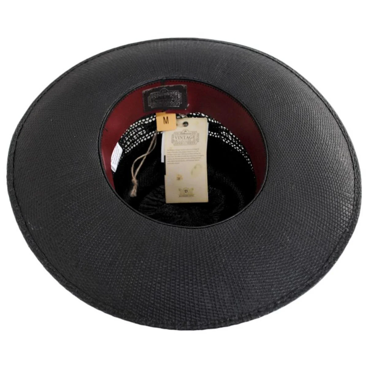 V.C. Spade Bangora Straw Fedora Hat - Image 4