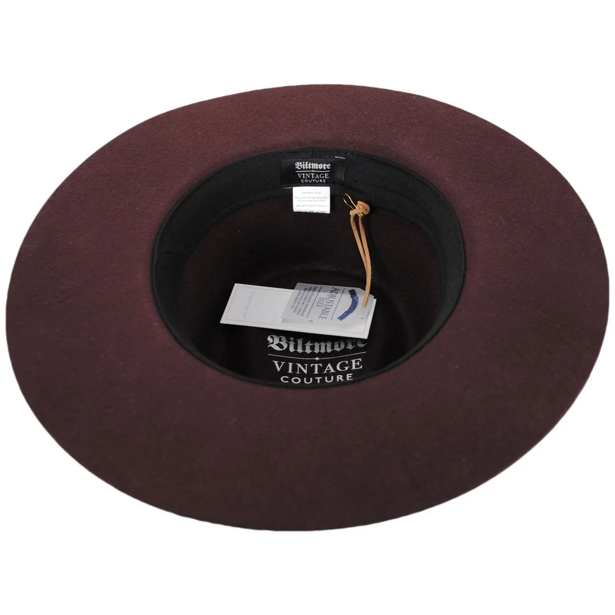 V.C. Whiskey Glass Wool Felt Rancher Fedora Hat - Image 4