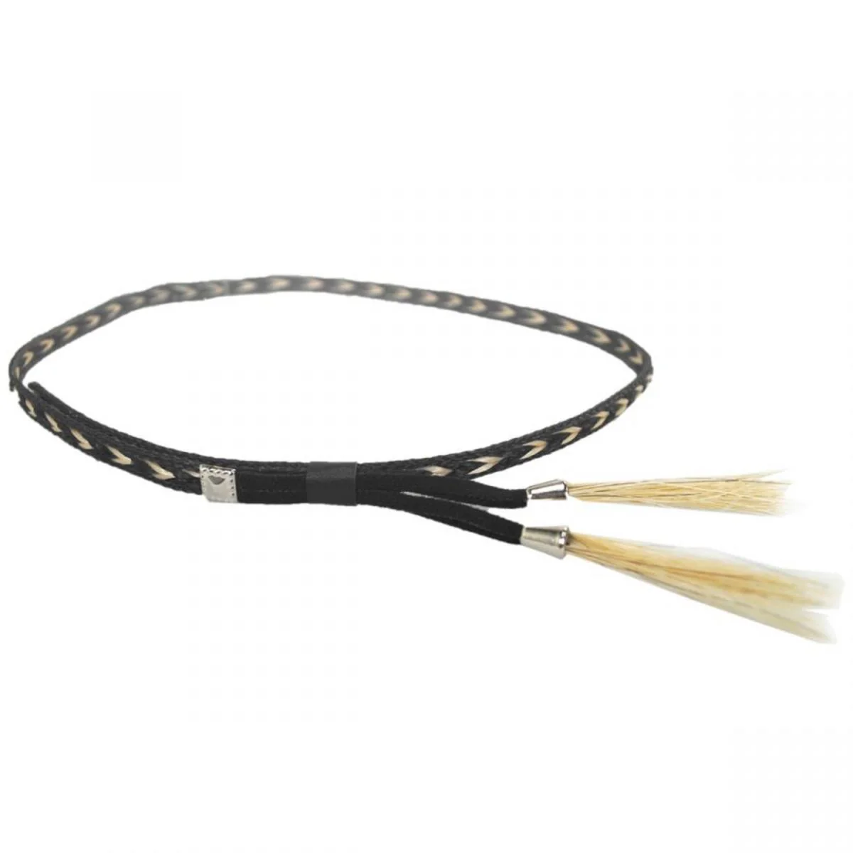 Vegan Leather and Horse Hair Hat Band