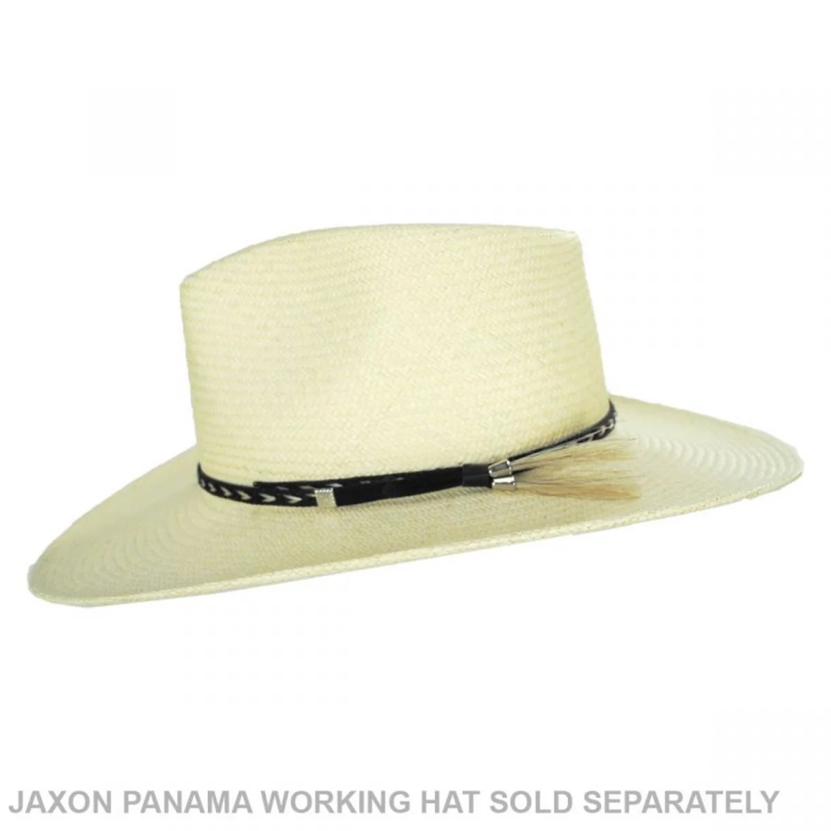 Vegan Leather and Horse Hair Hat Band - Image 3