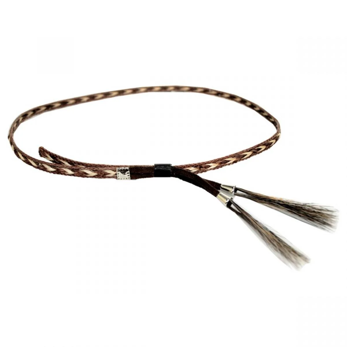 Vegan Leather and Horse Hair Hat Band - Image 4