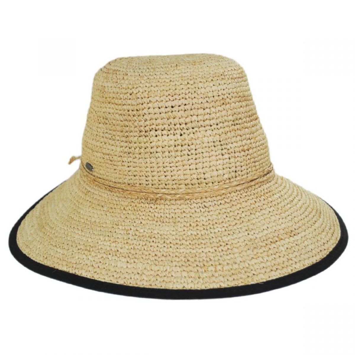 Via Garibaldi Raffia Straw Facesaver Hat