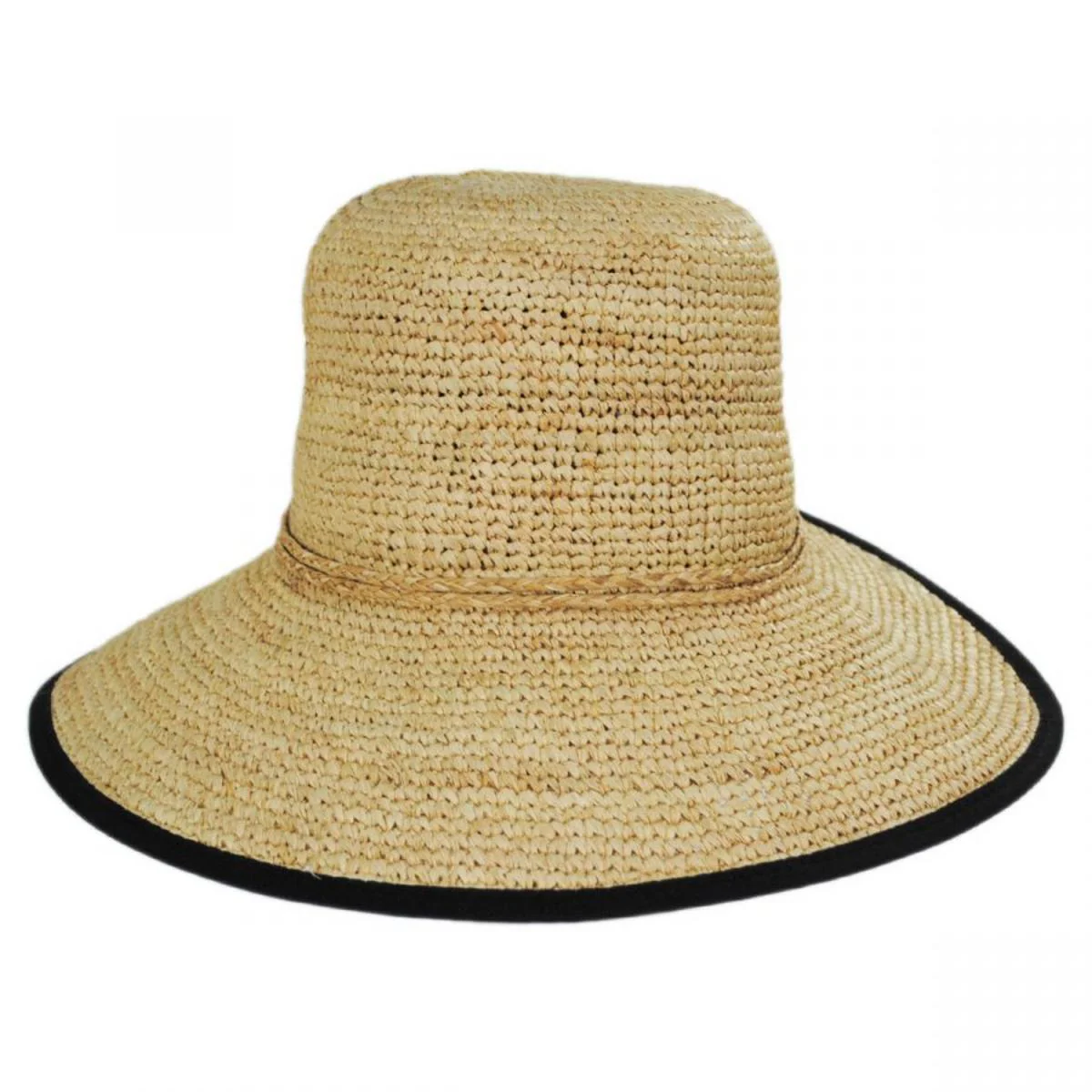 Via Garibaldi Raffia Straw Facesaver Hat - Image 2