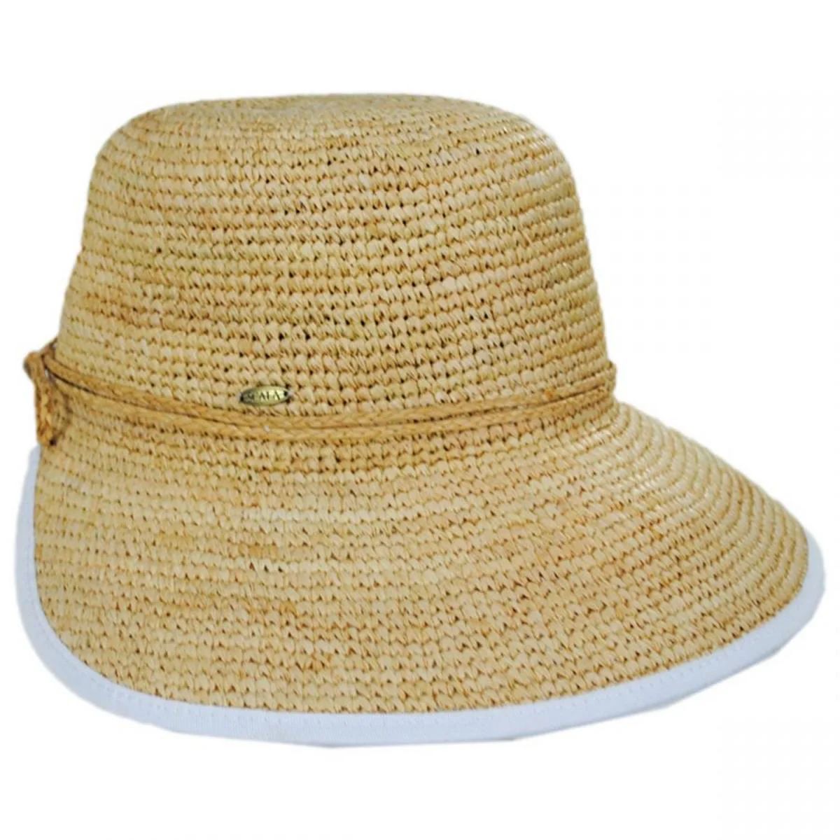 Via Garibaldi Raffia Straw Facesaver Hat - Image 7