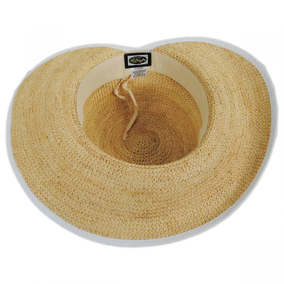 Via Garibaldi Raffia Straw Facesaver Hat - Image 8