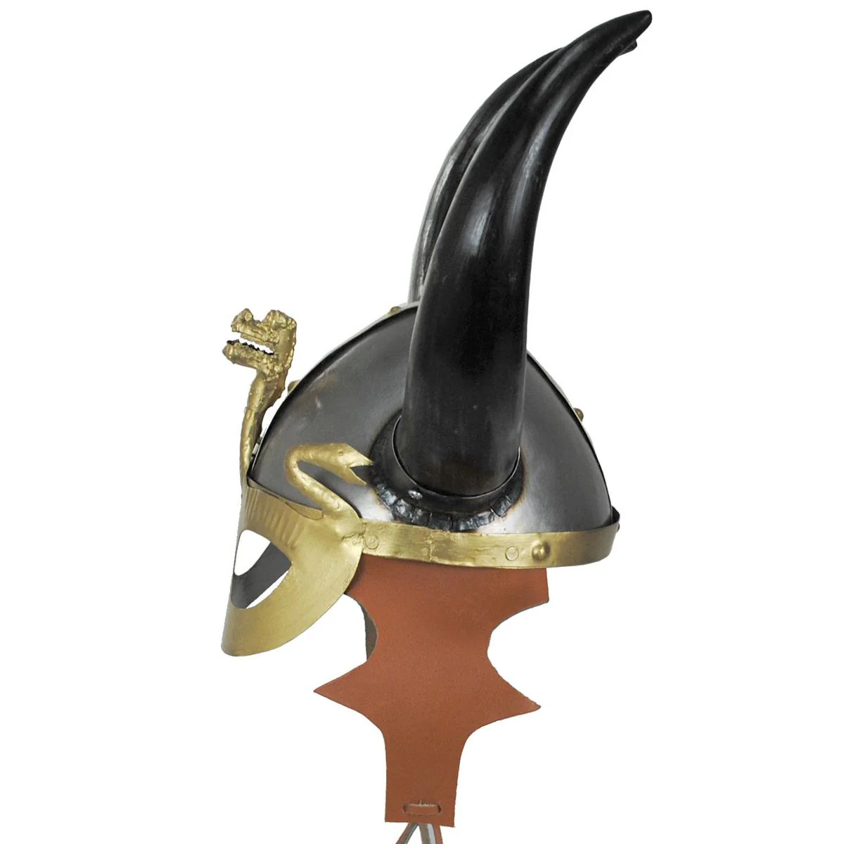Viking Helmet with Mask and Dragon - Image 4