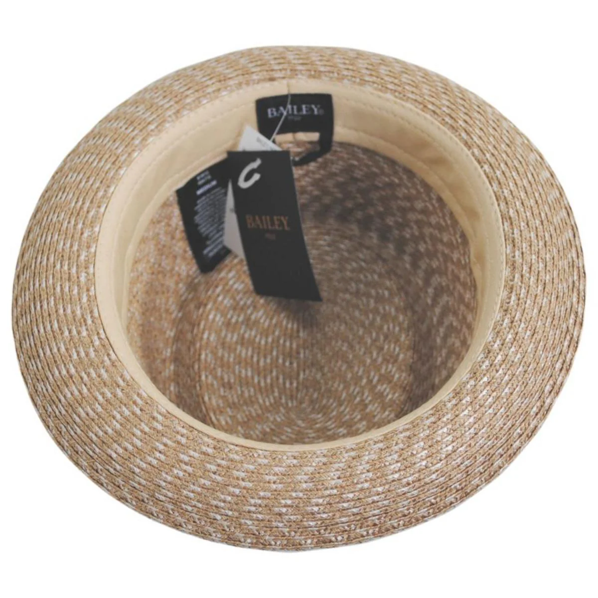 Waits Sewn Braid Straw Pork Pie Hat - Image 12