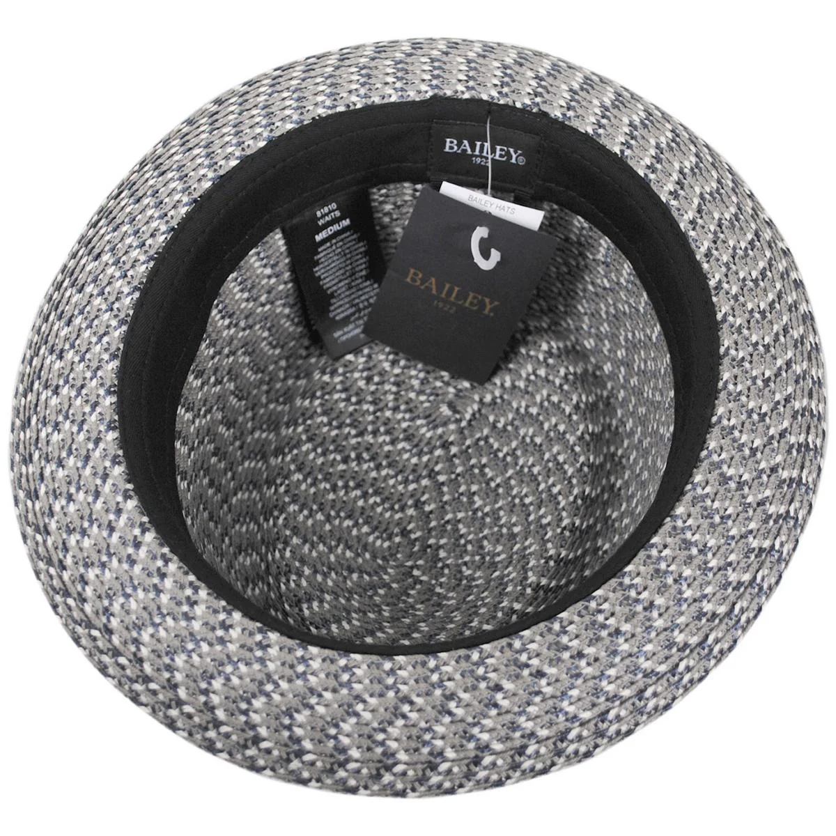 Waits Sewn Braid Straw Pork Pie Hat - Image 16