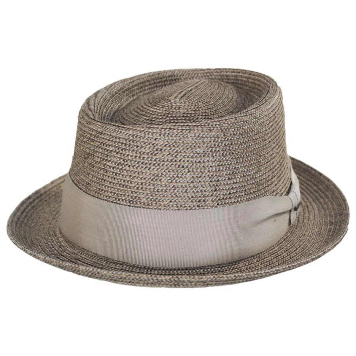 Waits Sewn Braid Straw Pork Pie Hat - Image 5