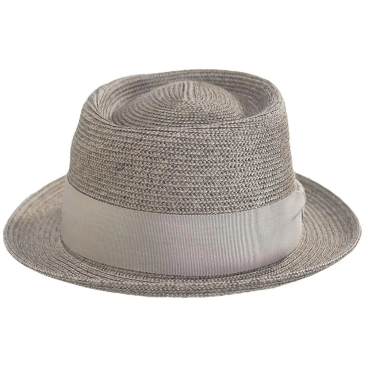 Waits Sewn Braid Straw Pork Pie Hat - Image 6