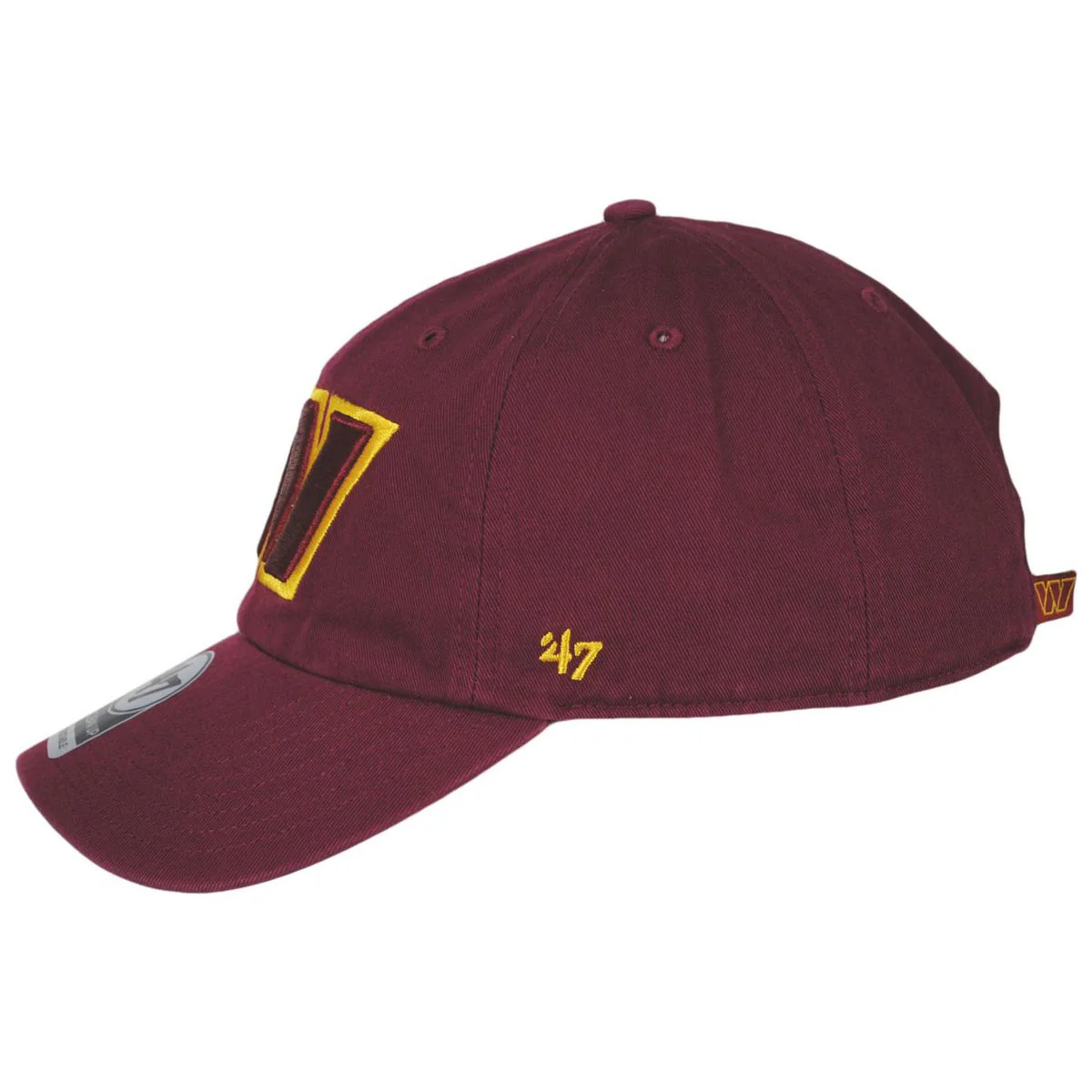 Washington Commanders NFL Clean Up Strapback Baseball Cap Dad Hat - Image 2