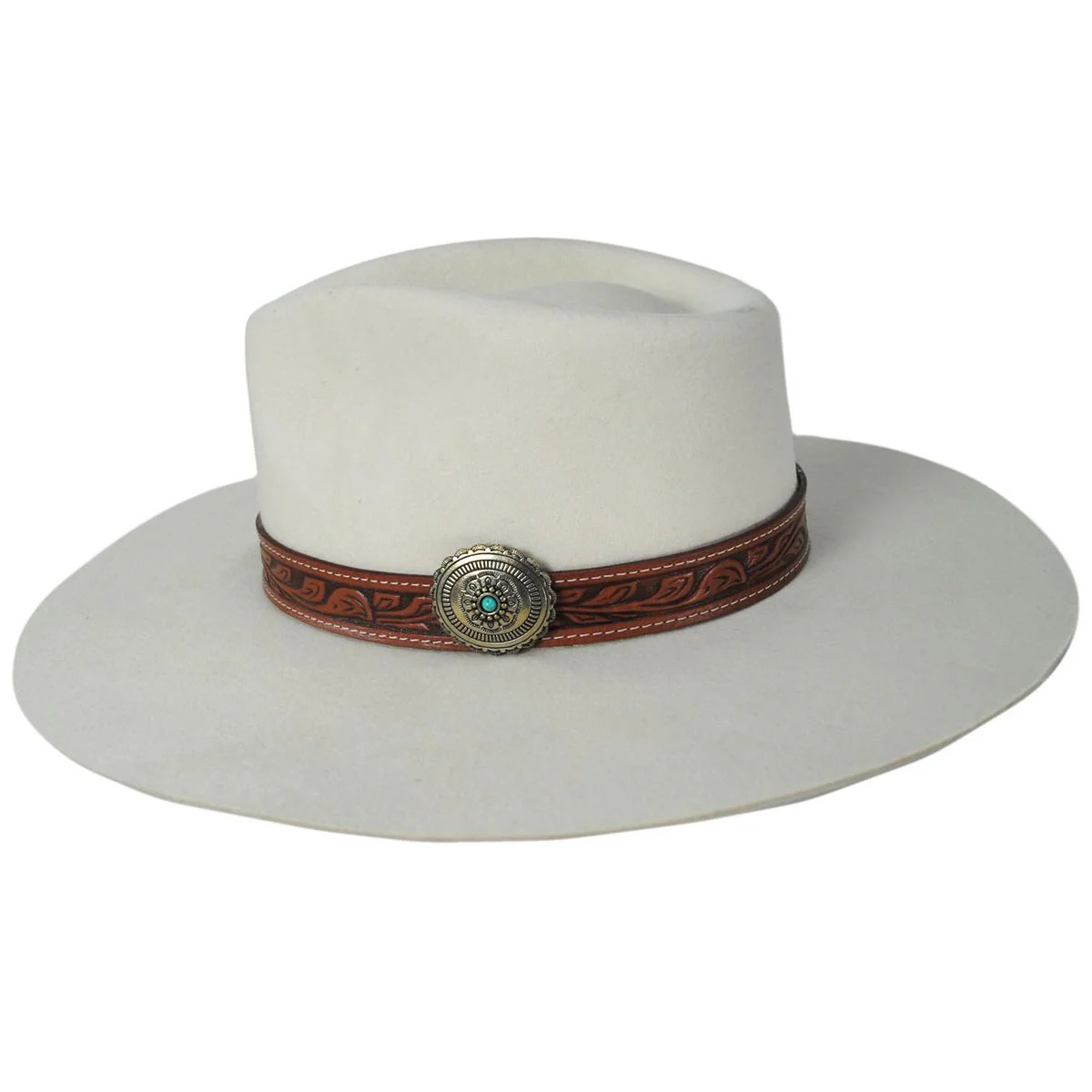 White Sands Wool Felt Rancher Fedora Hat - Image 4