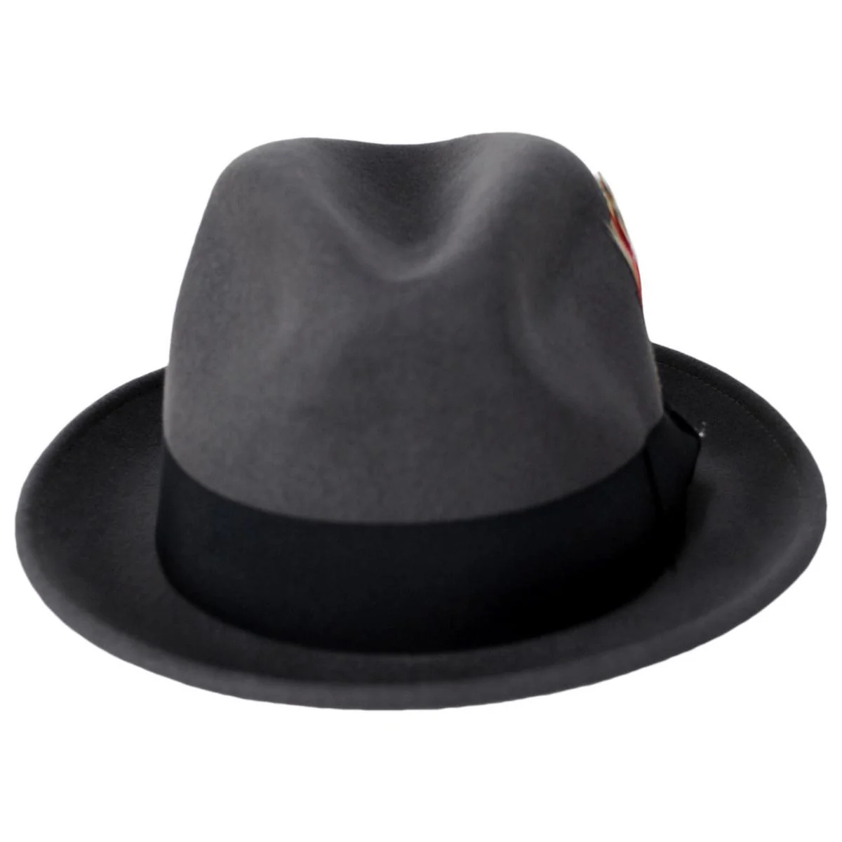 Wholesale Blues Crushable Wool Felt Trilby Fedora Hat B2B Pre-Pack - Image 10