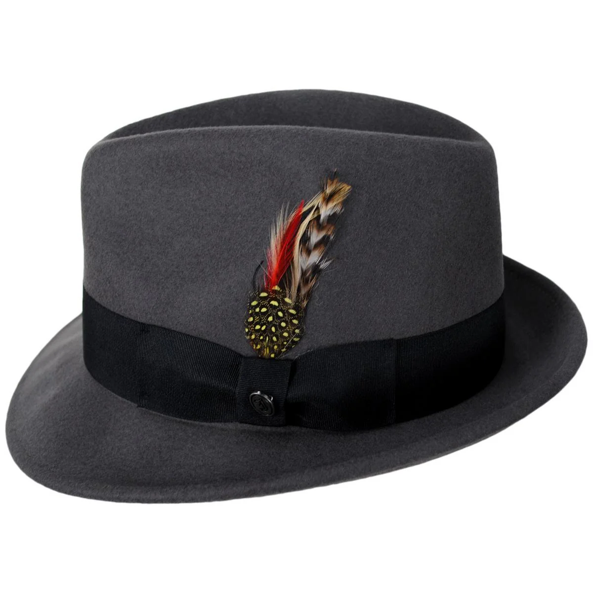 Wholesale Blues Crushable Wool Felt Trilby Fedora Hat B2B Pre-Pack - Image 11
