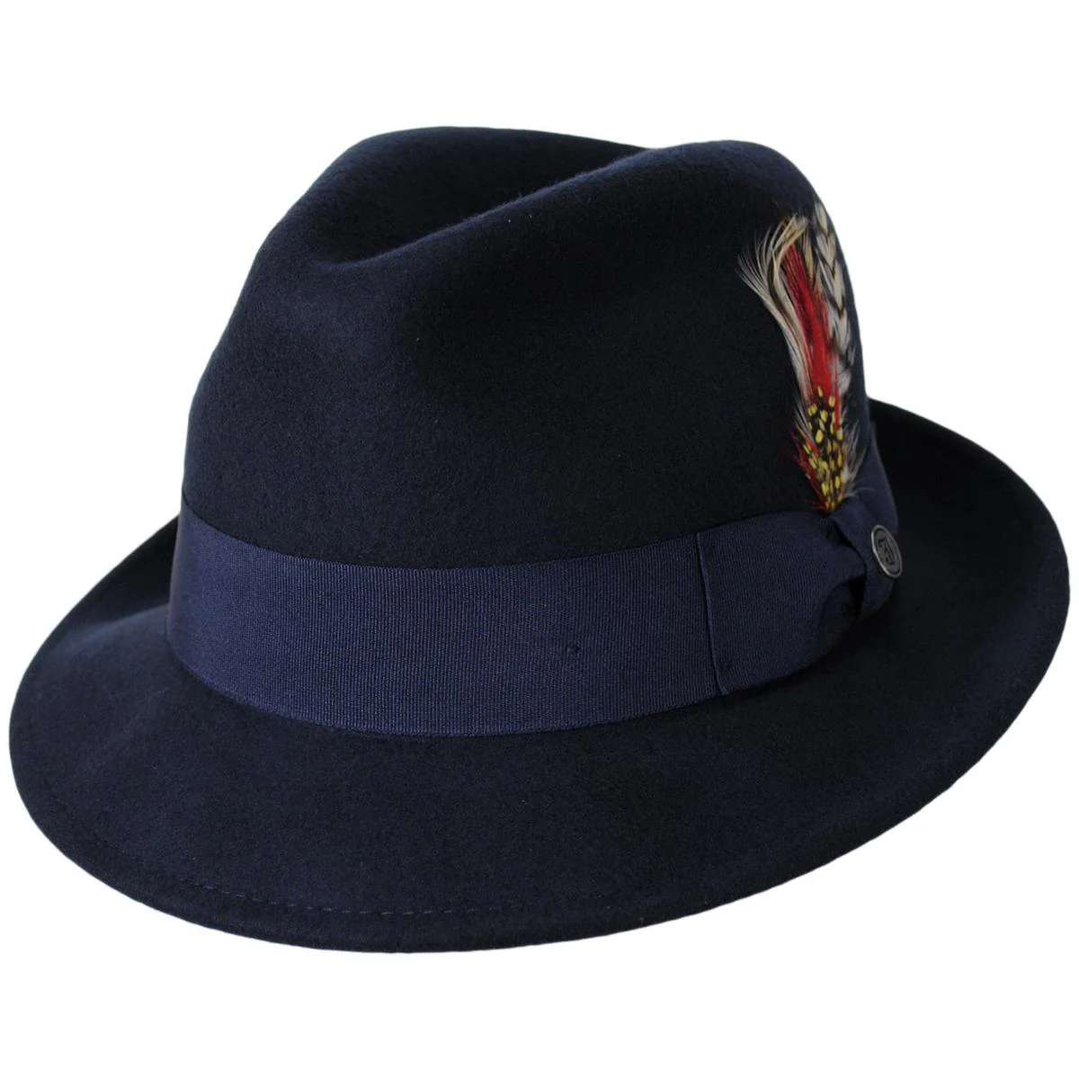 Wholesale Blues Crushable Wool Felt Trilby Fedora Hat B2B Pre-Pack - Image 13