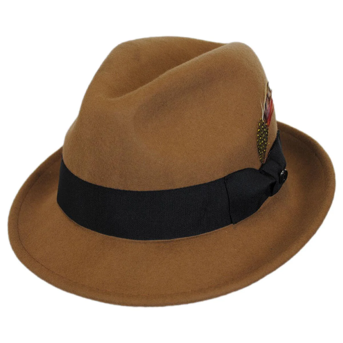 Wholesale Blues Crushable Wool Felt Trilby Fedora Hat B2B Pre-Pack - Image 17