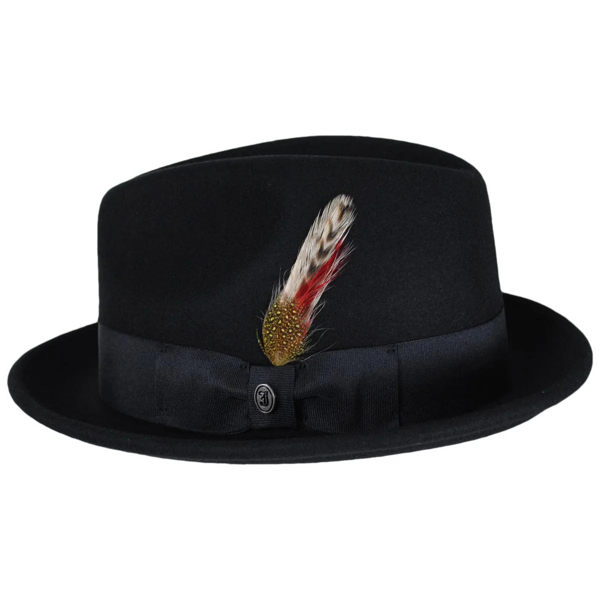 Wholesale Blues Crushable Wool Felt Trilby Fedora Hat B2B Pre-Pack - Image 3