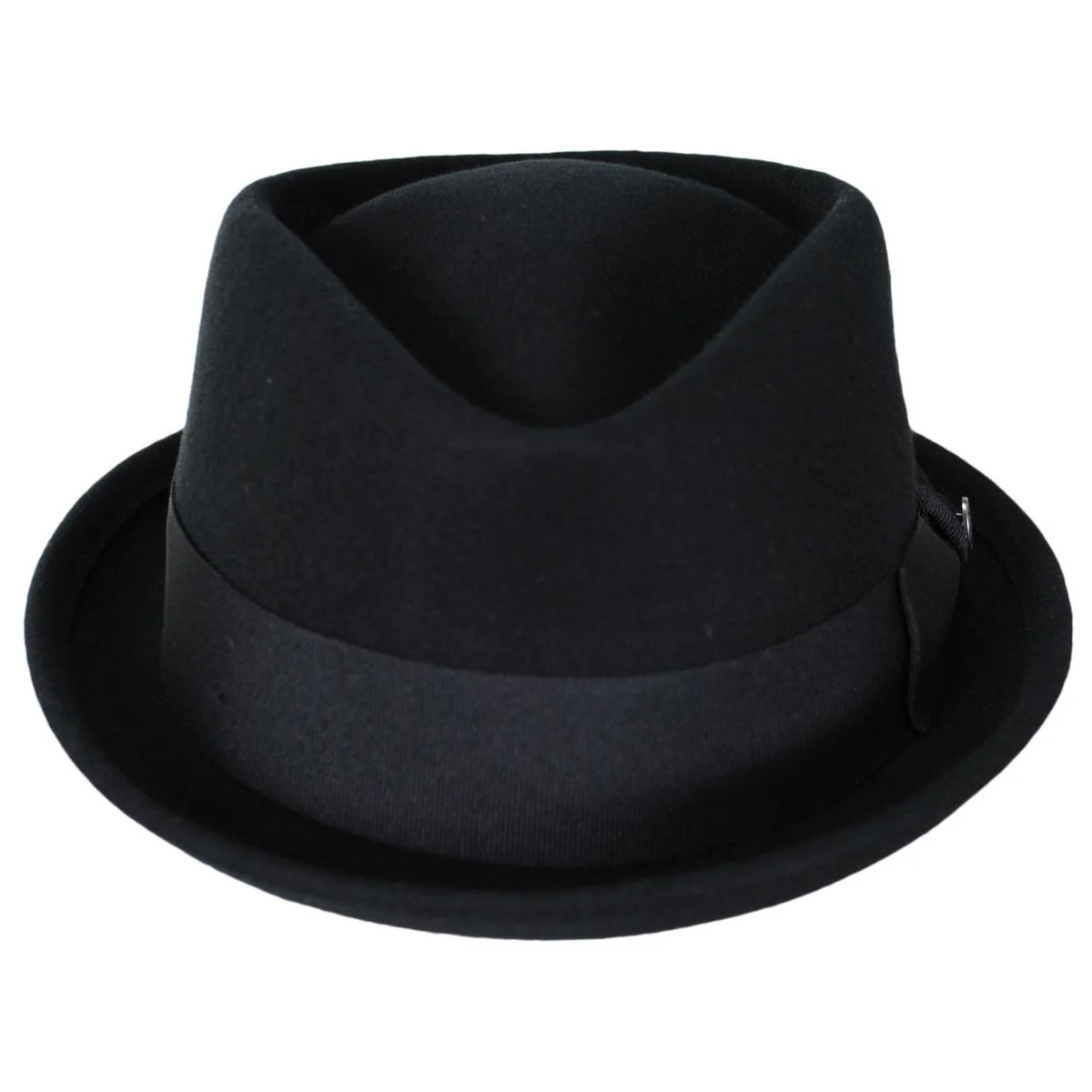 Wholesale Crushable Wool Felt Diamond Crown Fedora Hat B2B Pre-Pack - Image 3