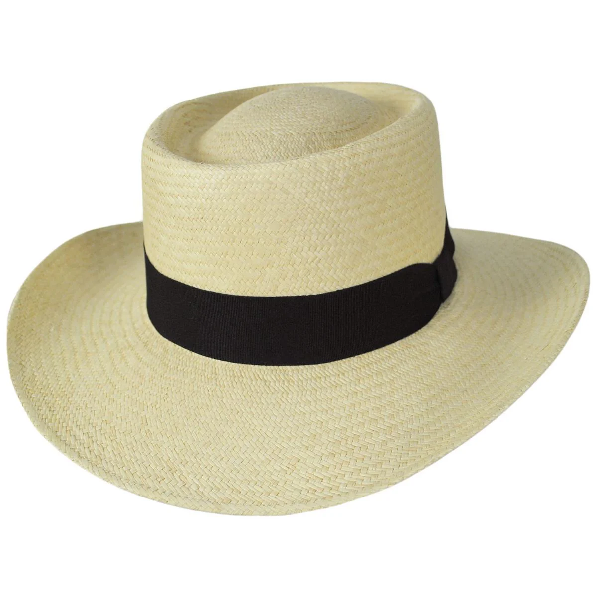 Wholesale Cuenca Panama Straw Gambler Hat B2B Pre-Pack