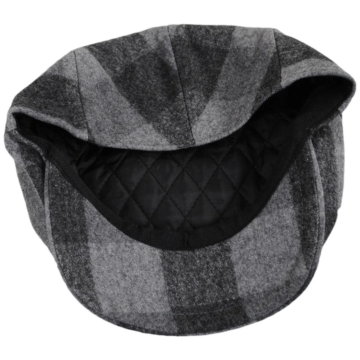 Wholesale Danbury Wool Check Square Bill Ivy Cap B2B Pre-Pack - Image 4