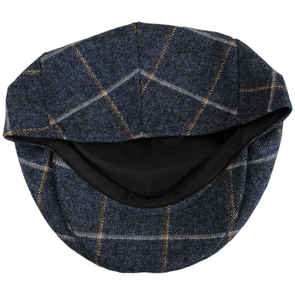 Wholesale Gaslamp Windowpane Plaid Wool Blend Ivy Cap B2B Pre-Pack - Image 4