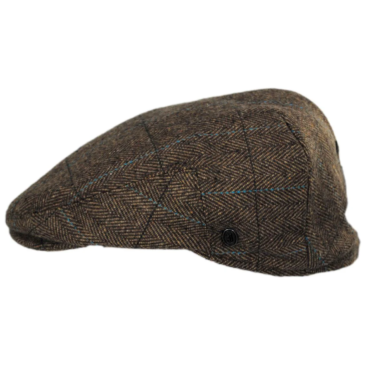 Wholesale Gibson Herringbone Plaid Wool Blend Ivy Cap B2B Pre-Pack - Image 3