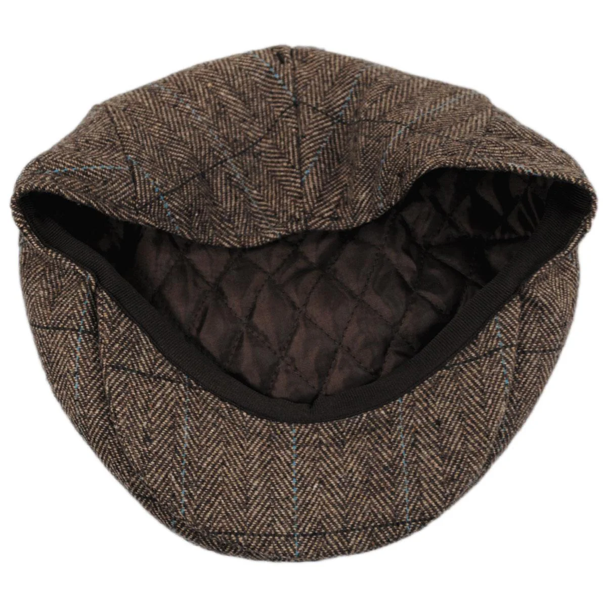Wholesale Gibson Herringbone Plaid Wool Blend Ivy Cap B2B Pre-Pack - Image 4