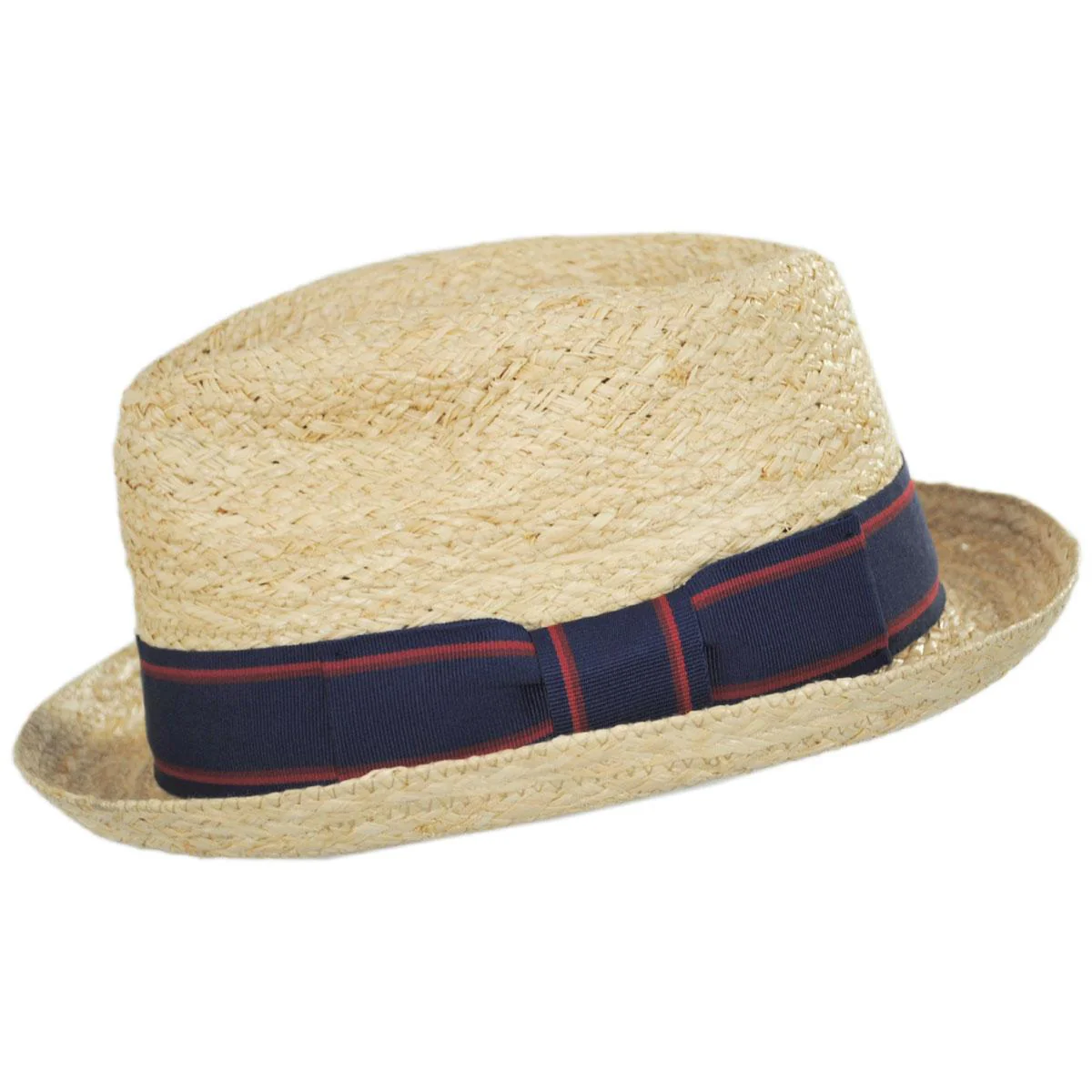 Wholesale Golden Hill Raffia Straw Fedora Hat B2B Pre-Pack - Image 3