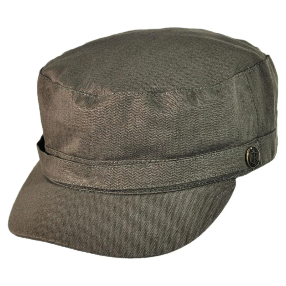 Wholesale Herringbone Cotton Cadet Cap B2B Pre-Pack
