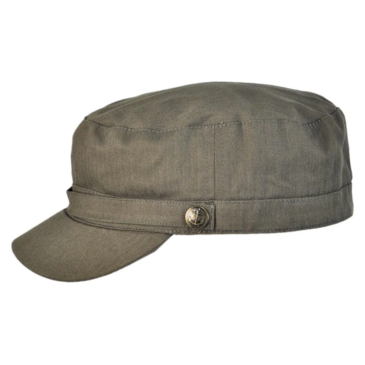 Wholesale Herringbone Cotton Cadet Cap B2B Pre-Pack - Image 3