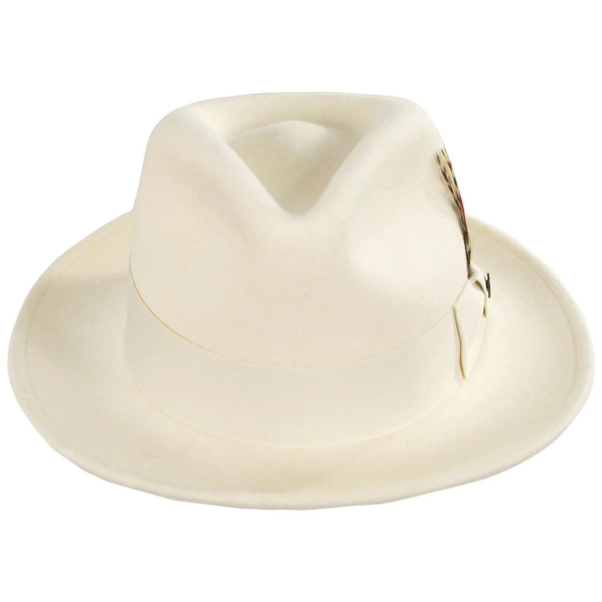 Wholesale Pachuco Crushable Wool Felt Fedora Hat  - Cream B2B Pre-Pack - Image 4