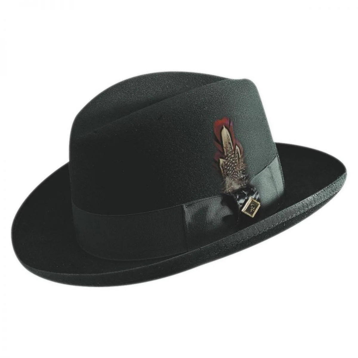Wool Felt Homburg Hat - Image 5