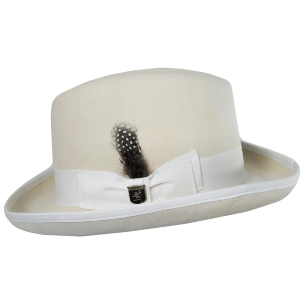 Wool Felt Homburg Hat - Image 8